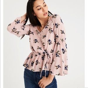 American Eagle Floral Blouse